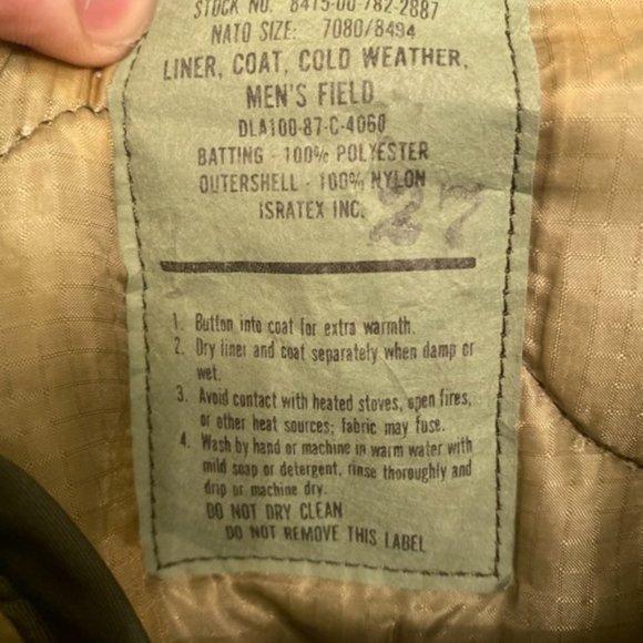 SOLD 90s Rugged Military Field Jacket w/ Liner - Picture 10 of 11